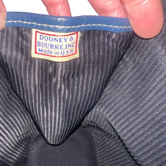 EUC Dooney & Bourke Parasol Ocean Blue All Weather Leather Zip Zip Shoulder Bag - Picture 9 of 13